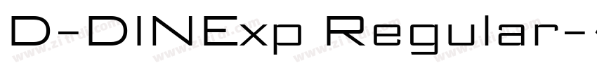 D-DINExp Regular字体转换